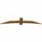 Ekena Millwork Bellingham Rough Sawn Timber Gable Bracket, Western Red Cedar, 84"W x 17"H x 2"D x 6"F, 5/12 Pitch GBW084X17X0206BEL00RWR - alternate 3